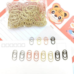 10pcs Heart Shape Metal Paper Clips 20mm Anti-rust Paper Clip