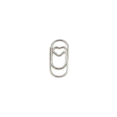 10pcs Heart Shape Metal Paper Clips 20mm Anti-rust Paper Clip