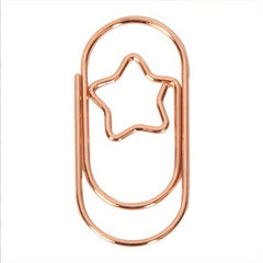 20pcs Star Shaped Paper Clips Office Supplies Metal Clip