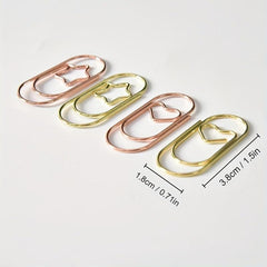 20pcs Star Shaped Paper Clips Office Supplies Metal Clip