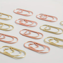 20pcs Star Shaped Paper Clips Office Supplies Metal Clip