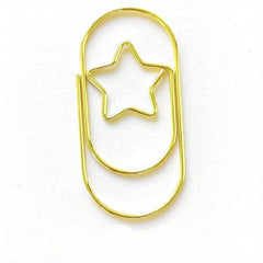 20pcs Star Shaped Paper Clips Office Supplies Metal Clip