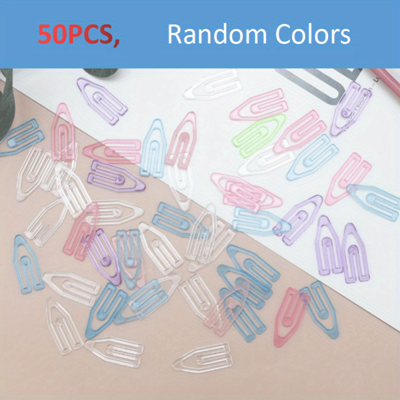 50pcs 38mm Large Arrow Paper Clips for File Sorting & Bookmarking