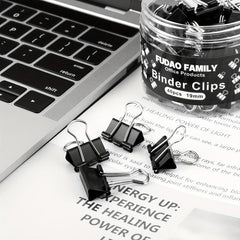 Small Binder Clips 40 Pack 3 4 Inch 19 Mm Office Clips