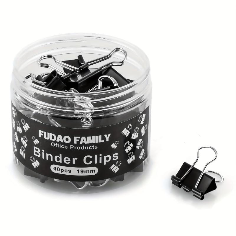 Small Binder Clips 40 Pack 3 4 Inch 19 Mm Office Clips