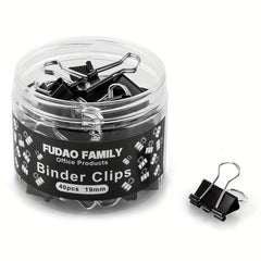 Small Binder Clips 40 Pack 3 4 Inch 19 Mm Office Clips
