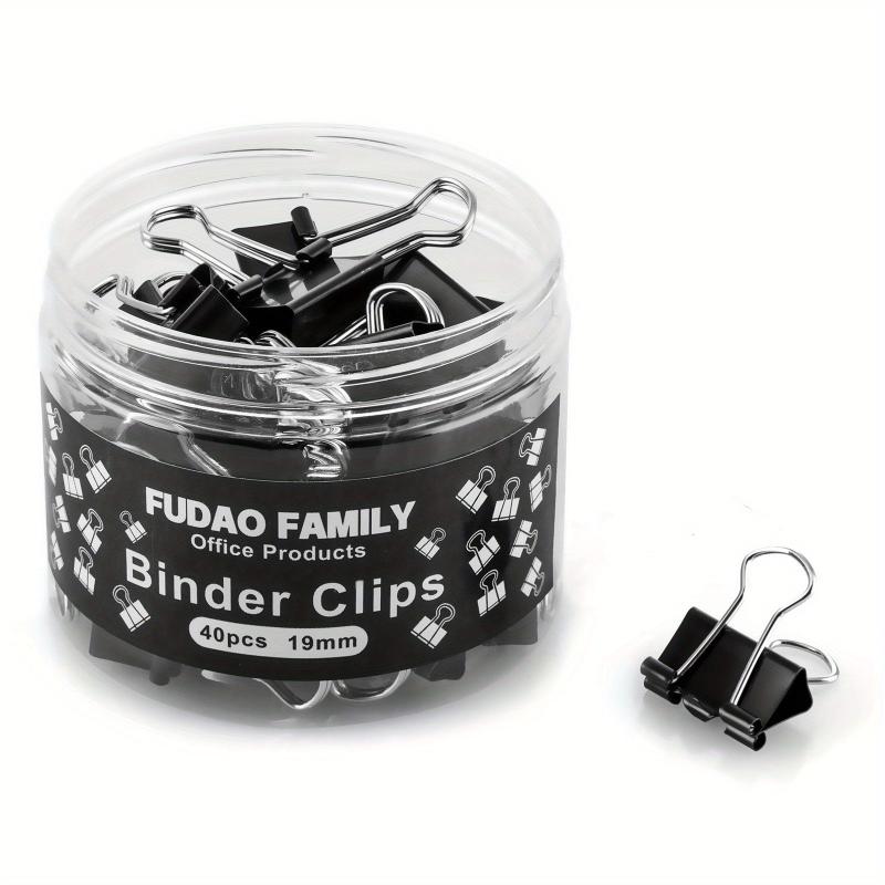 Small Binder Clips 40 Pack 3 4 Inch 19 Mm Office Clips