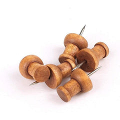 100 Wooden Push Nails for Cork Boards Maps Home Office Craft Projects