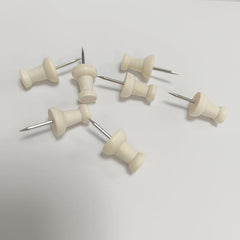 100 Wooden Push Nails for Cork Boards Maps Home Office Craft Projects