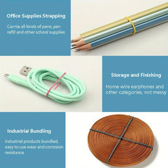 50mm Rubber Bands 200pcs Bag Multiple Colors