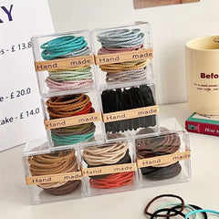 50pcs Rubber Band for Girls Hair, High Elasticity Headband, Daily Wear