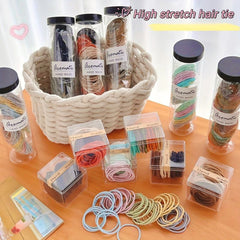 50pcs Rubber Band for Girls Hair, High Elasticity Headband, Daily Wear