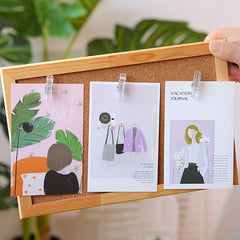 20pcs Transparent Plastic Clip Push Pins Softwood Board Photo Wall Decoration