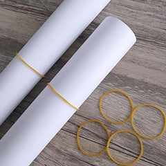 60pcs 100pcs Yellow Rubber Band Ring