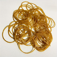 60pcs 100pcs Yellow Rubber Band Ring