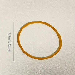 60pcs 100pcs Yellow Rubber Band Ring