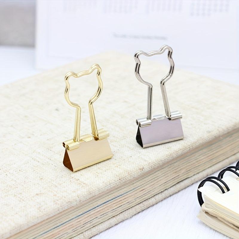 5pcs Metal Assorted Binder Clips for Home Office School