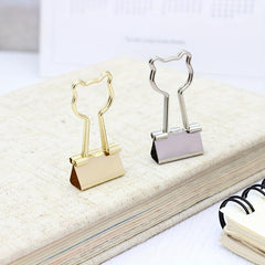 5pcs Metal Assorted Binder Clips for Home Office School
