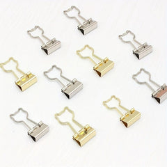 5pcs Metal Assorted Binder Clips for Home Office School