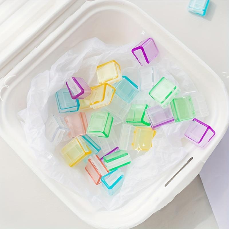5pcs Colorful Transparent Paperclips for Office & School