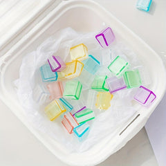 5pcs Colorful Transparent Paperclips for Office & School