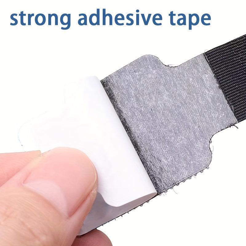 10pcs Adhesive Hook And Loop Cable Organizers