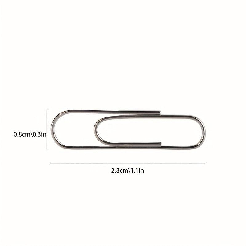 70 Colored 28mm Pins Bookmarks and Paper Clips for Binders