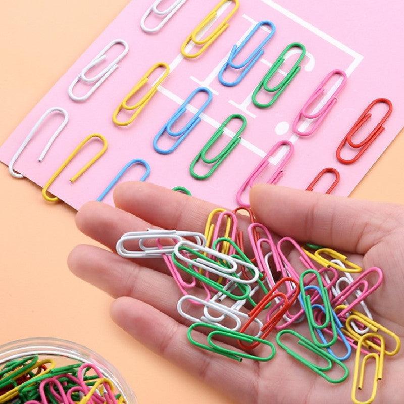 70 Colored 28mm Pins Bookmarks and Paper Clips for Binders