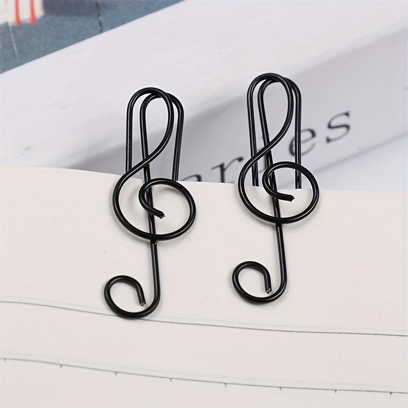 15pcs Musical Character Paper Clips for School & Office Supplies
