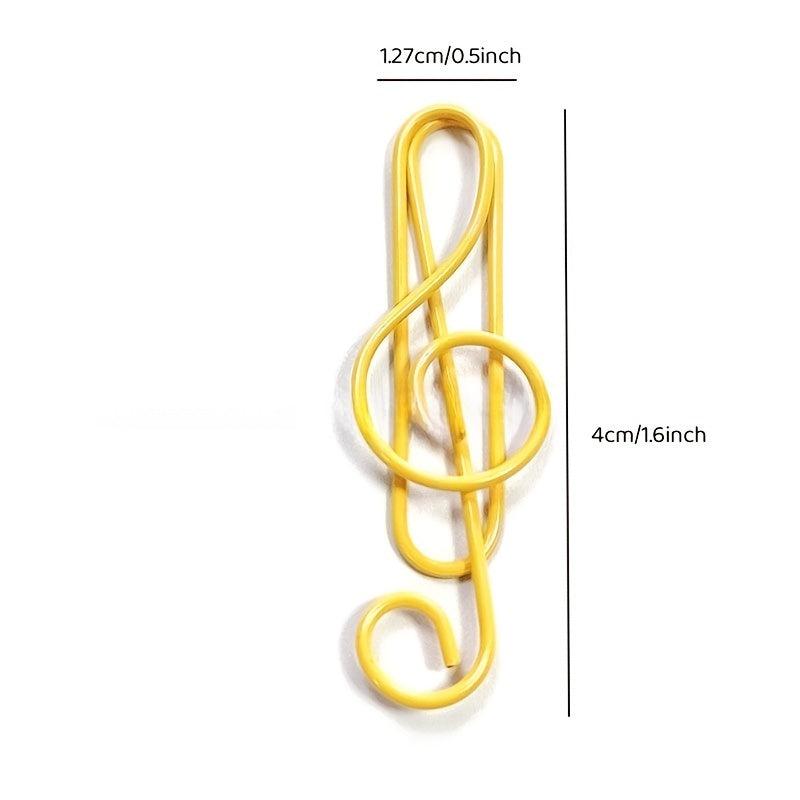 15pcs Musical Character Paper Clips for School & Office Supplies