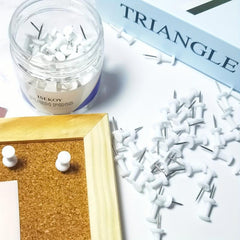 100pcs Push Pins For Bulletin Board Thumb Tacks Wall Corkboard Map Calendar