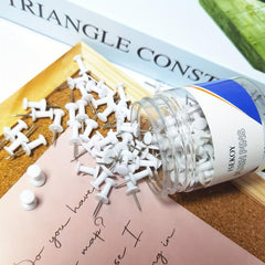 100pcs Push Pins For Bulletin Board Thumb Tacks Wall Corkboard Map Calendar