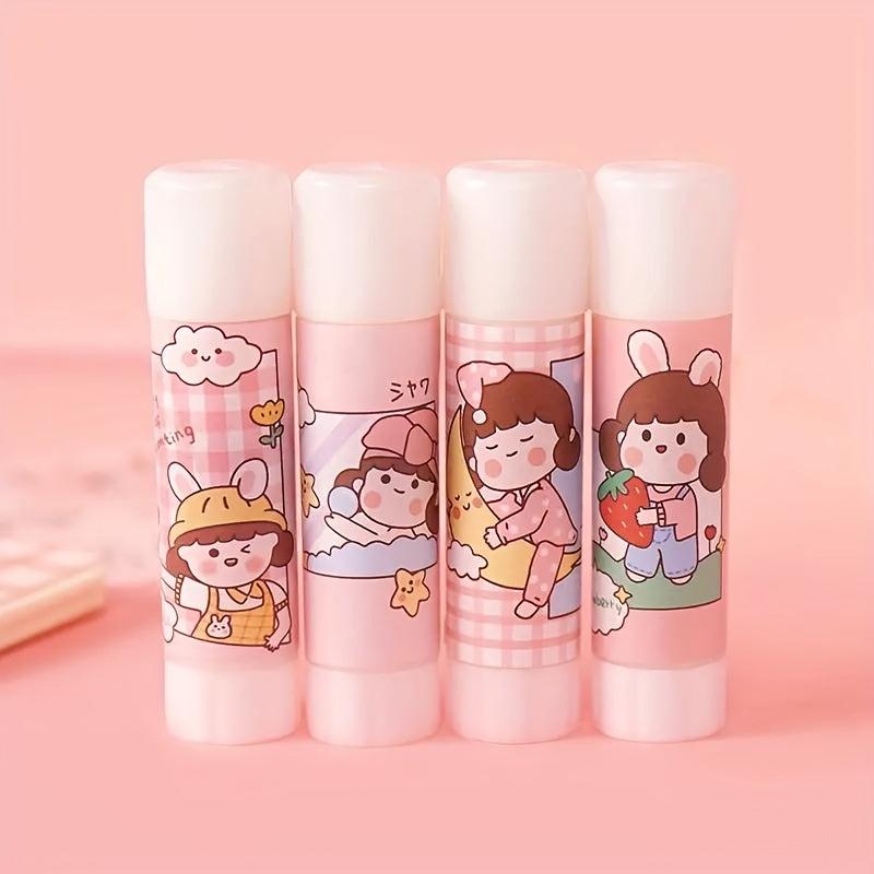 4pcs Random Office Solid Glue Stationery