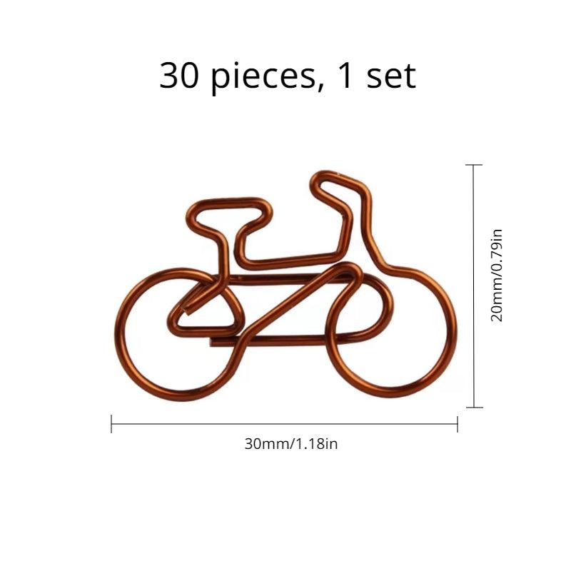 Vintage Bicycle Paper Clip Office Learning Stationery Supplies