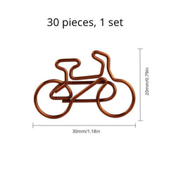 Vintage Bicycle Paper Clip Office Learning Stationery Supplies