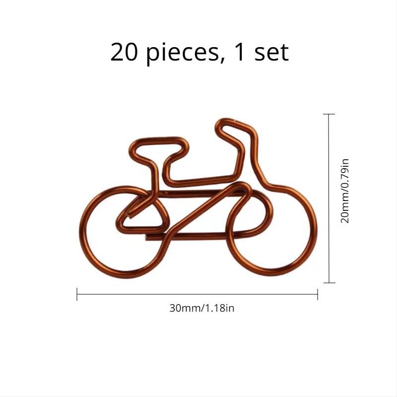 Vintage Bicycle Paper Clip Office Learning Stationery Supplies