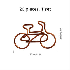 Vintage Bicycle Paper Clip Office Learning Stationery Supplies