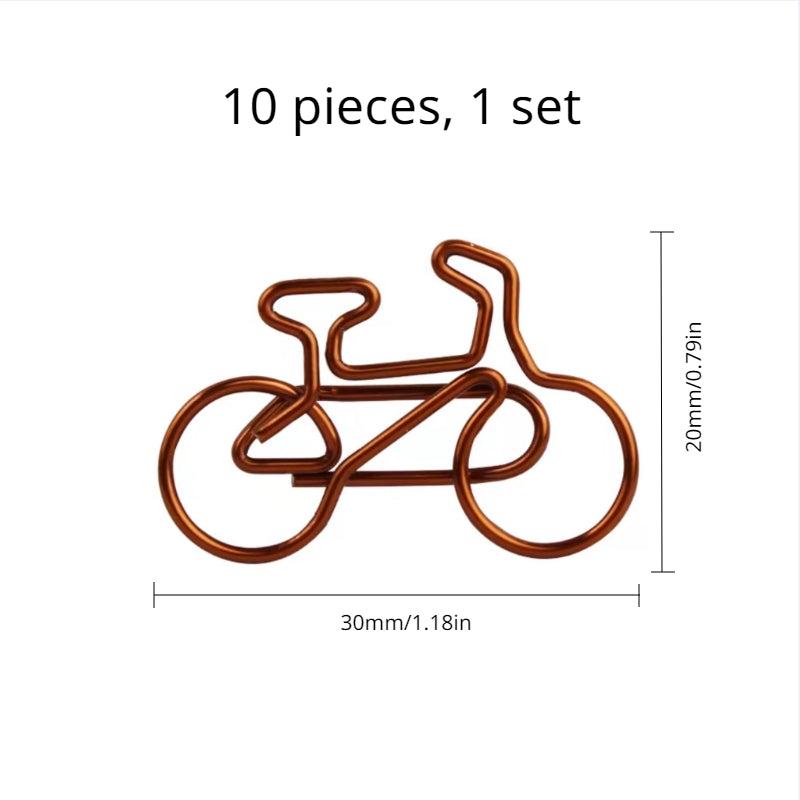 Vintage Bicycle Paper Clip Office Learning Stationery Supplies