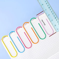 20pcs Multicolored 100mm Coated Paper Clips for Office & School