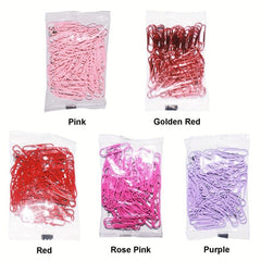 80pcs Colorful Iridescent Paper Clips - Sparkle Your Desk