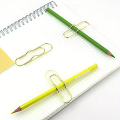 6pcs Metal Pen Holder Clips Paper Clip Function Pen Holder Clips