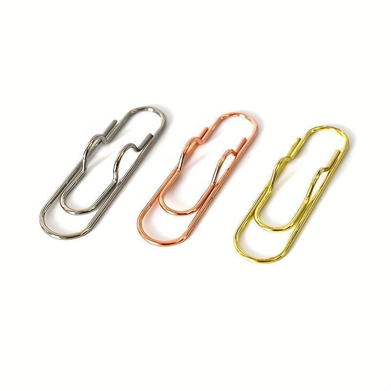 6pcs Metal Pen Holder Clips Paper Clip Function Pen Holder Clips