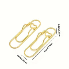6pcs Metal Pen Holder Clips Paper Clip Function Pen Holder Clips