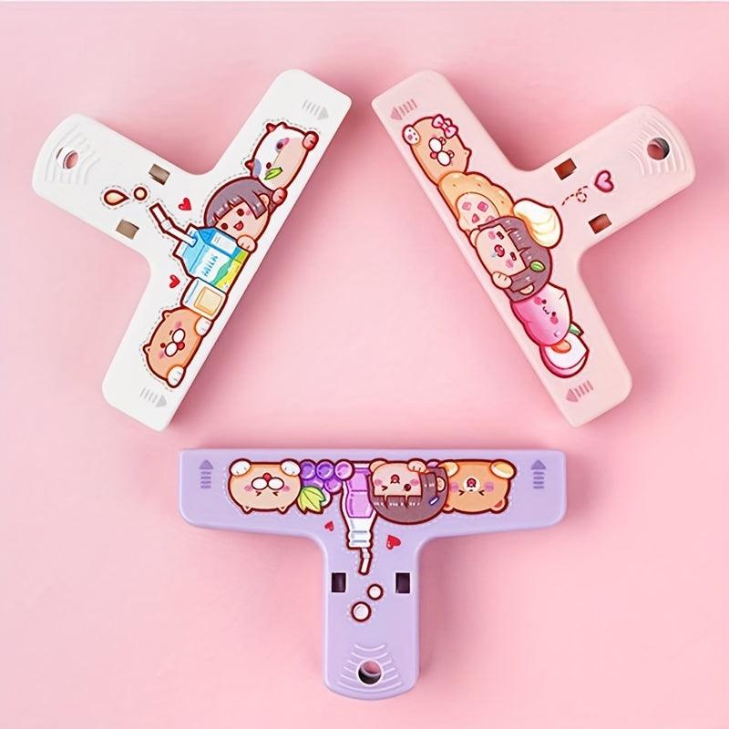 French Fries Hand Clip Bag Clip Book Stationery Tool Large Strong Office Clip