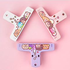 French Fries Hand Clip Bag Clip Book Stationery Tool Large Strong Office Clip