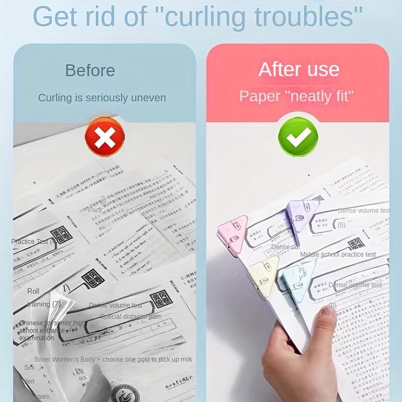 Corner Clip Triangle Folder Test Paper Storage Book Corner Anti-roll Artifact