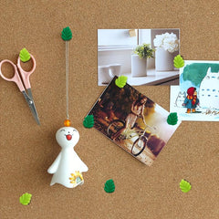 30pcs Leaf Shaped Drawing Pins For Bulletin Boards Office School Supplies