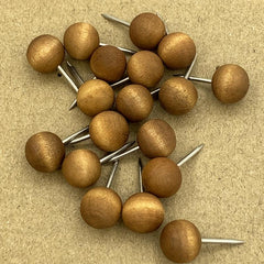 30pcs Thumbtacks Cork Nails Preschool Push Pins Solid Wood I-shaped Nails