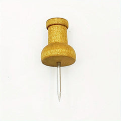 30pcs Thumbtacks Cork Nails Preschool Push Pins Solid Wood I-shaped Nails