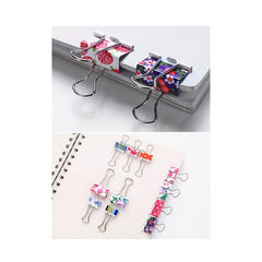 6 Pcs Mixed Sweet Small Fresh Long Tail Ticket Clip Art Retro Document Clip